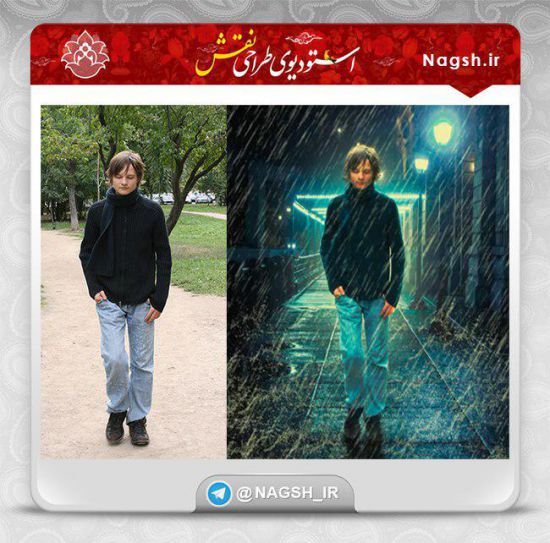 آموزش ایجاد صحنه بارانی در فتوشاپ