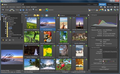 دانلود نرم افزار ویرایش و مدیریت عکس ها Zoner Photo Studio 17